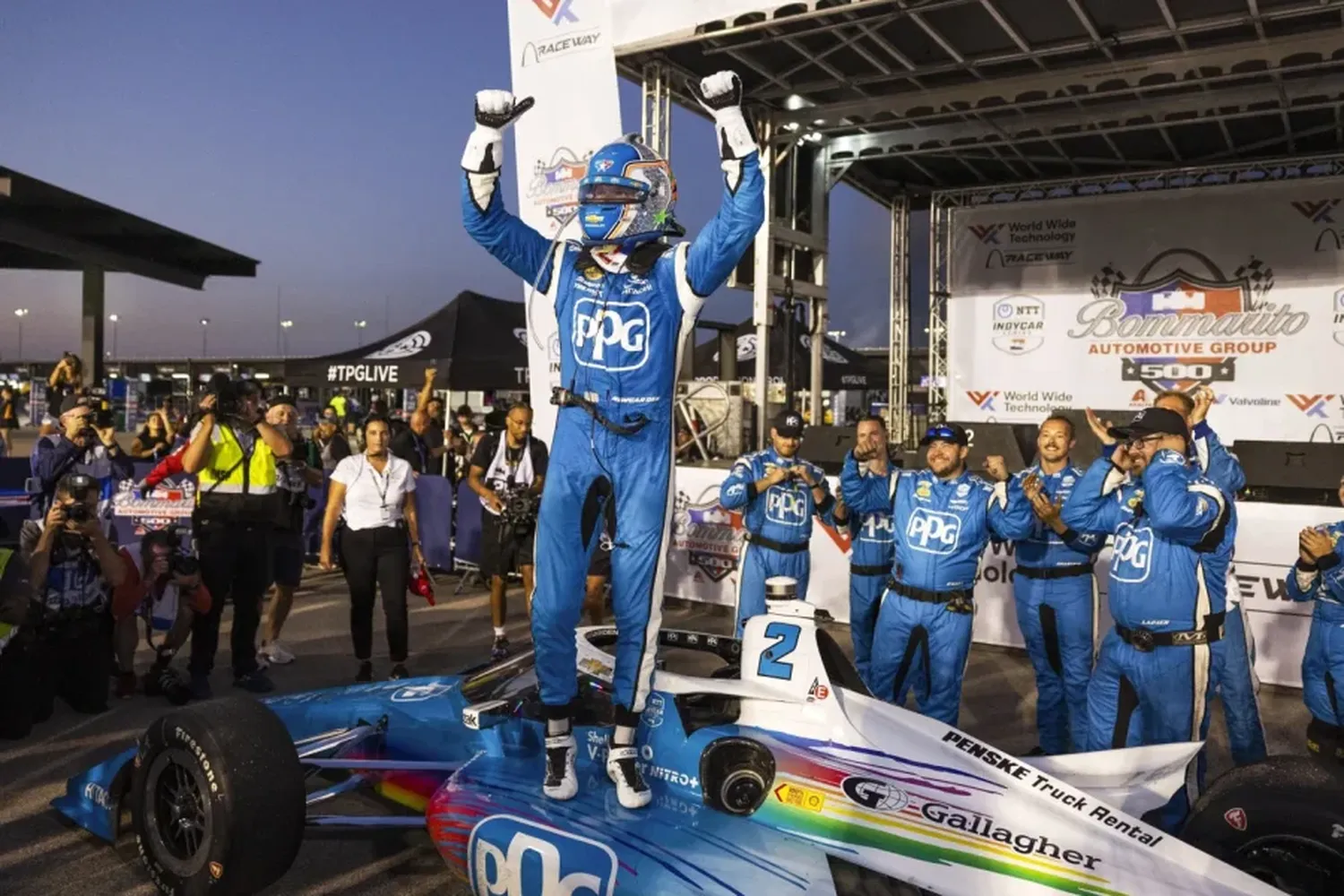 Victoria de Josef Newgarden en Gateway