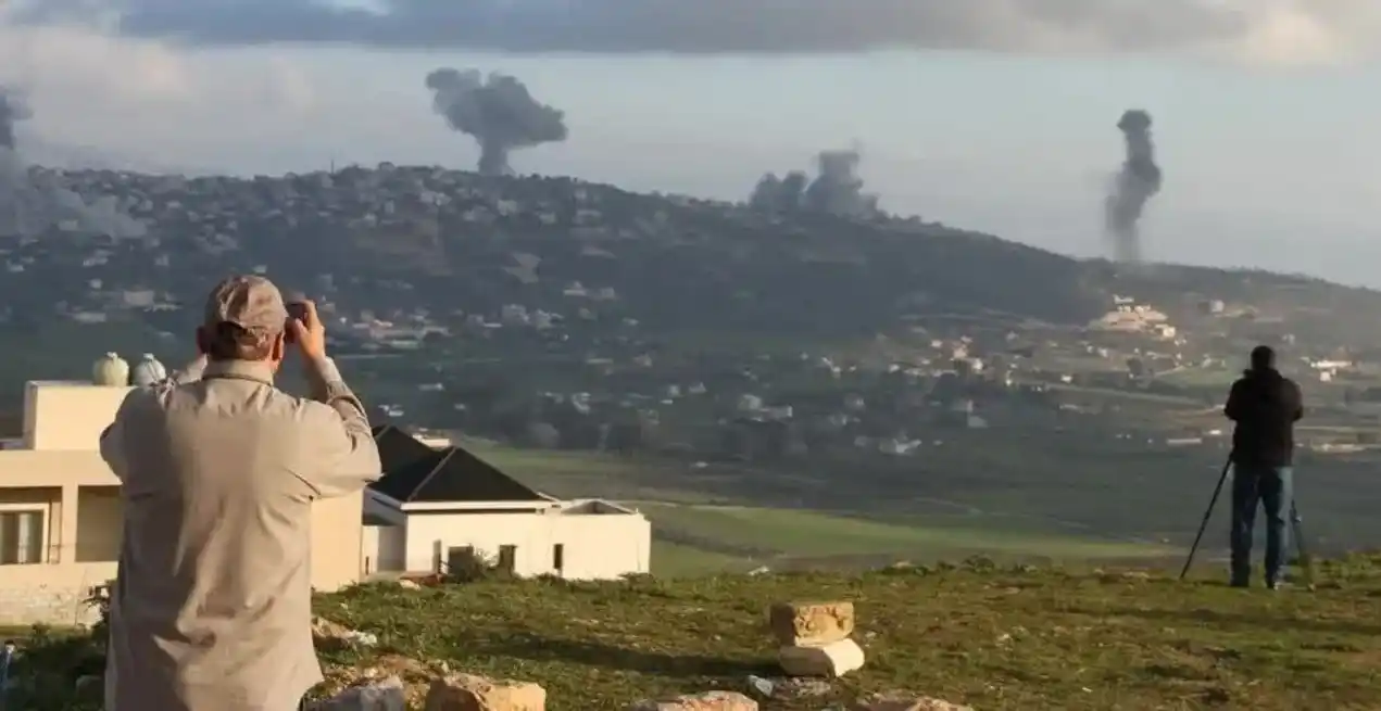 Bombardeos en la frontera entre Israel y Líbano, captados del lado israelí. Aumenta la preocupación de los pobladores israelíes en el norte del país.