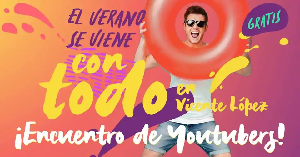 Encuentro de YouTubers en el Paseo de la Costa de Vicente López este sábado