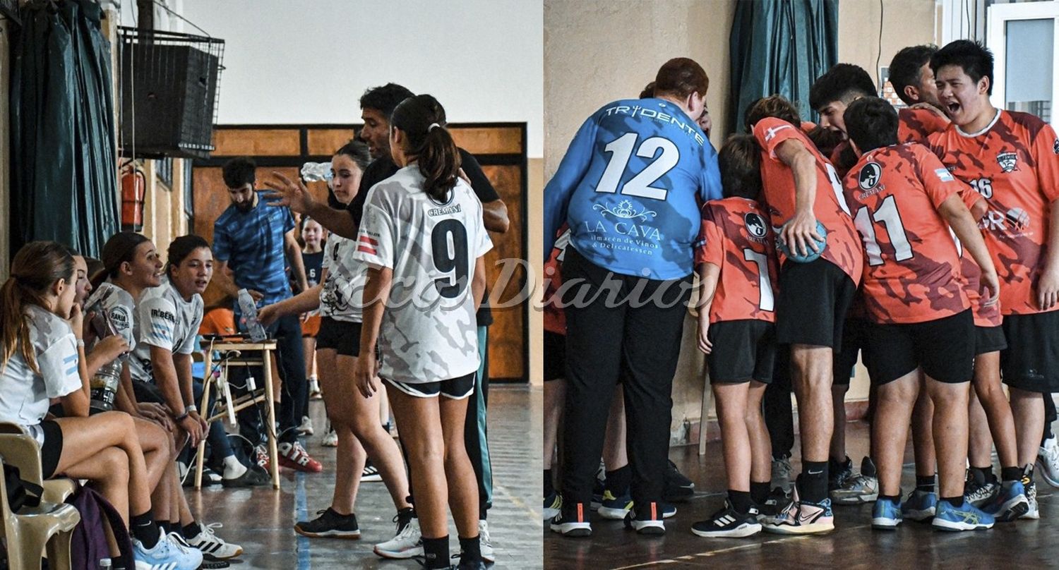 Los equipos de Altamira, ambos categoría menores femenino y menores varones