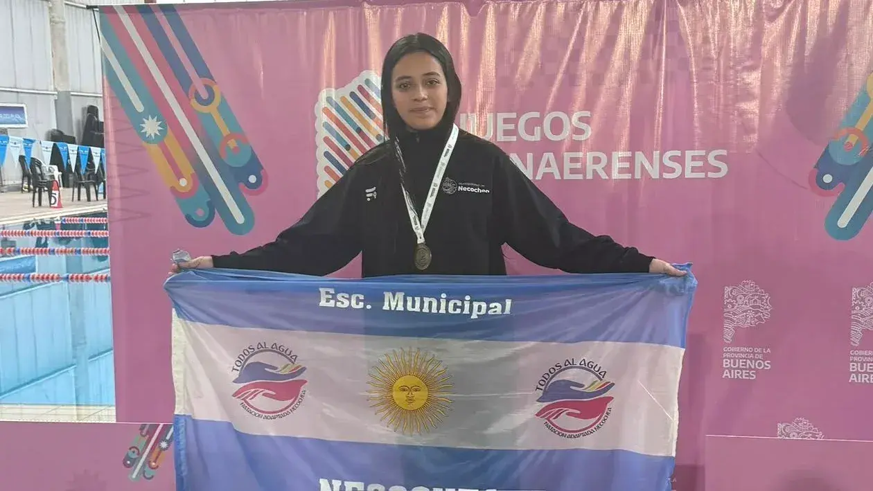 Ambika Peralta, ganadora del primer oro para la delegación de Necochea