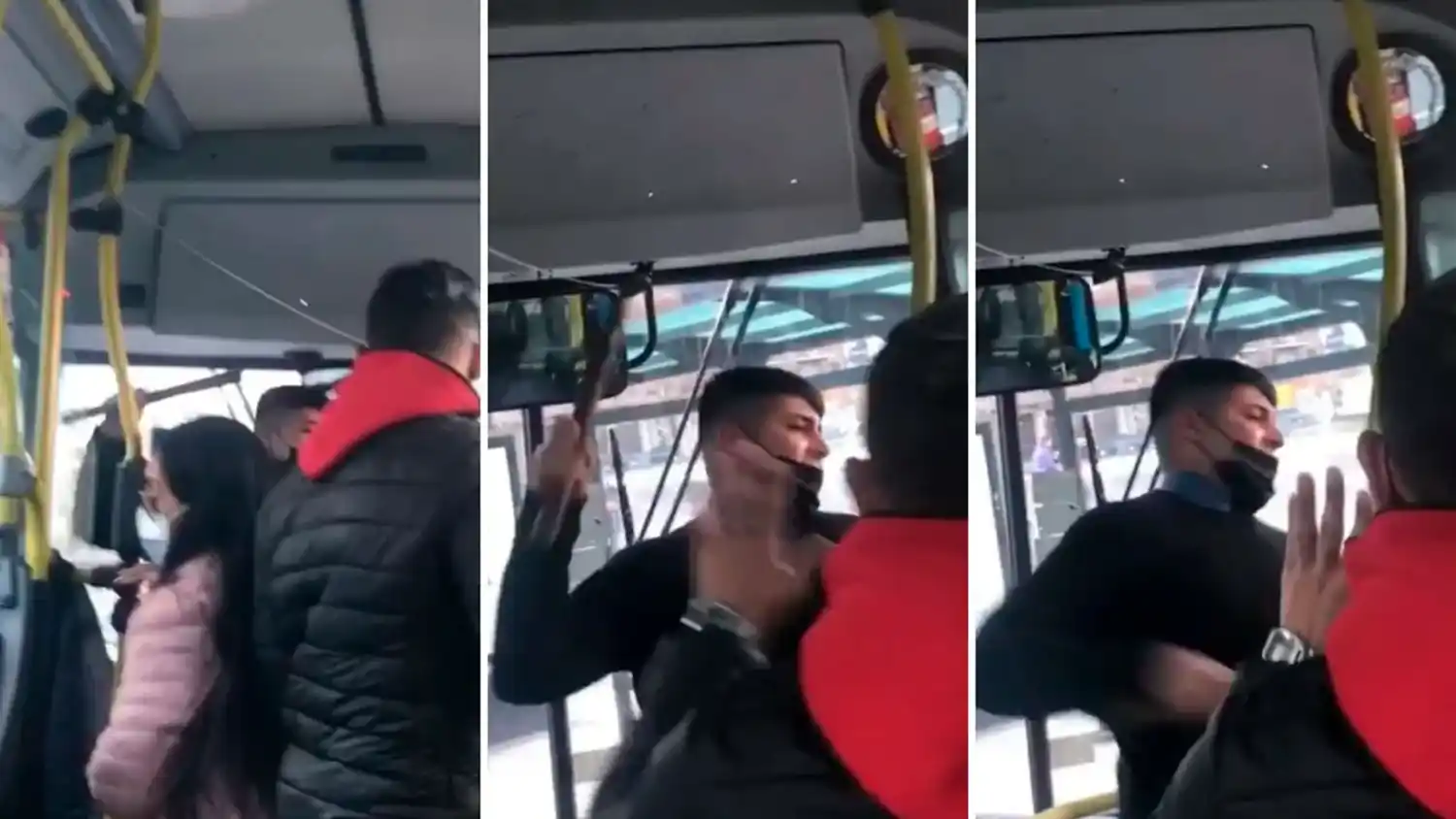 Un chofer y un pasajero discutieron y terminaron a los golpes arriba del colectivo