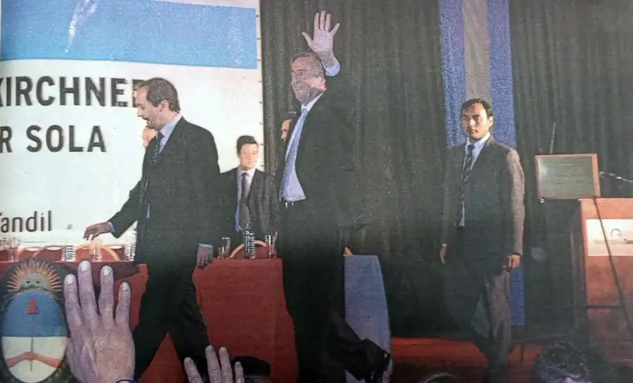 La visita de Néstor Kirchner, hace 20 años, a Tandil