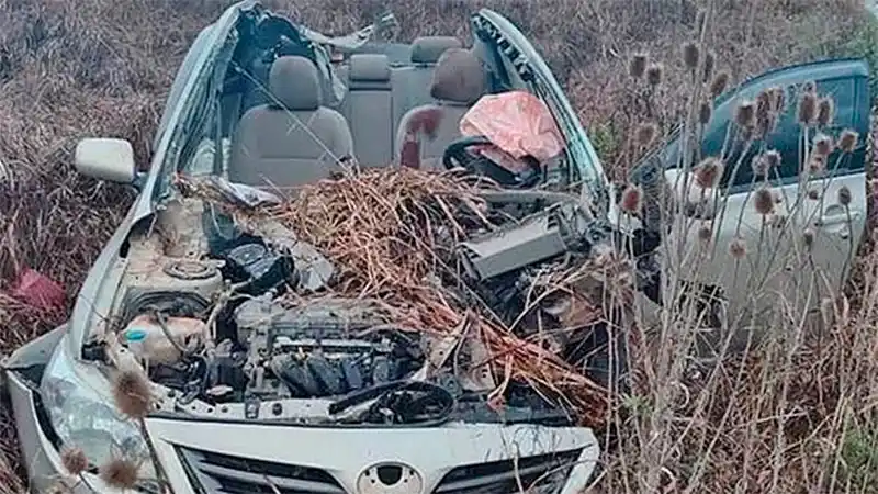 Despistó con su auto y quedó internado en grave estado