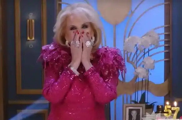 La emoción de Mirtha Legrand al celebrar los 57 años de su programa