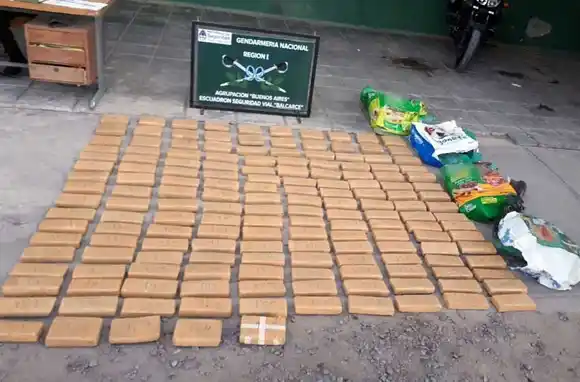 Atraparon a dos marplatenses con 94 kilos de marihuana