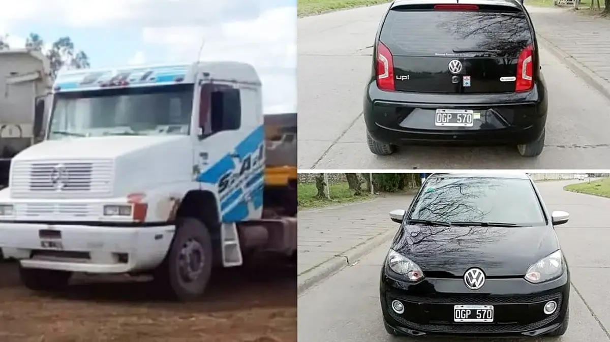 Investigación policial. Camión robado y recuperado y auto buscado
