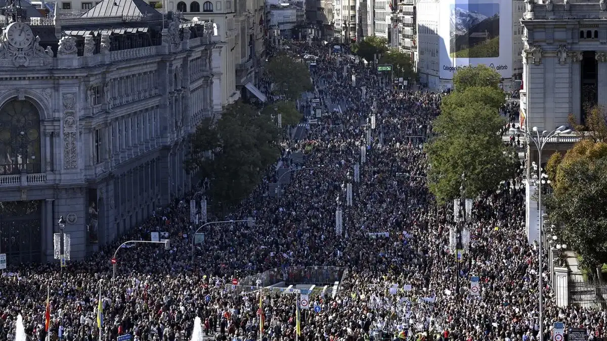 La movilización fue convocada por sindicatos y diferentes colectivos sociales.
