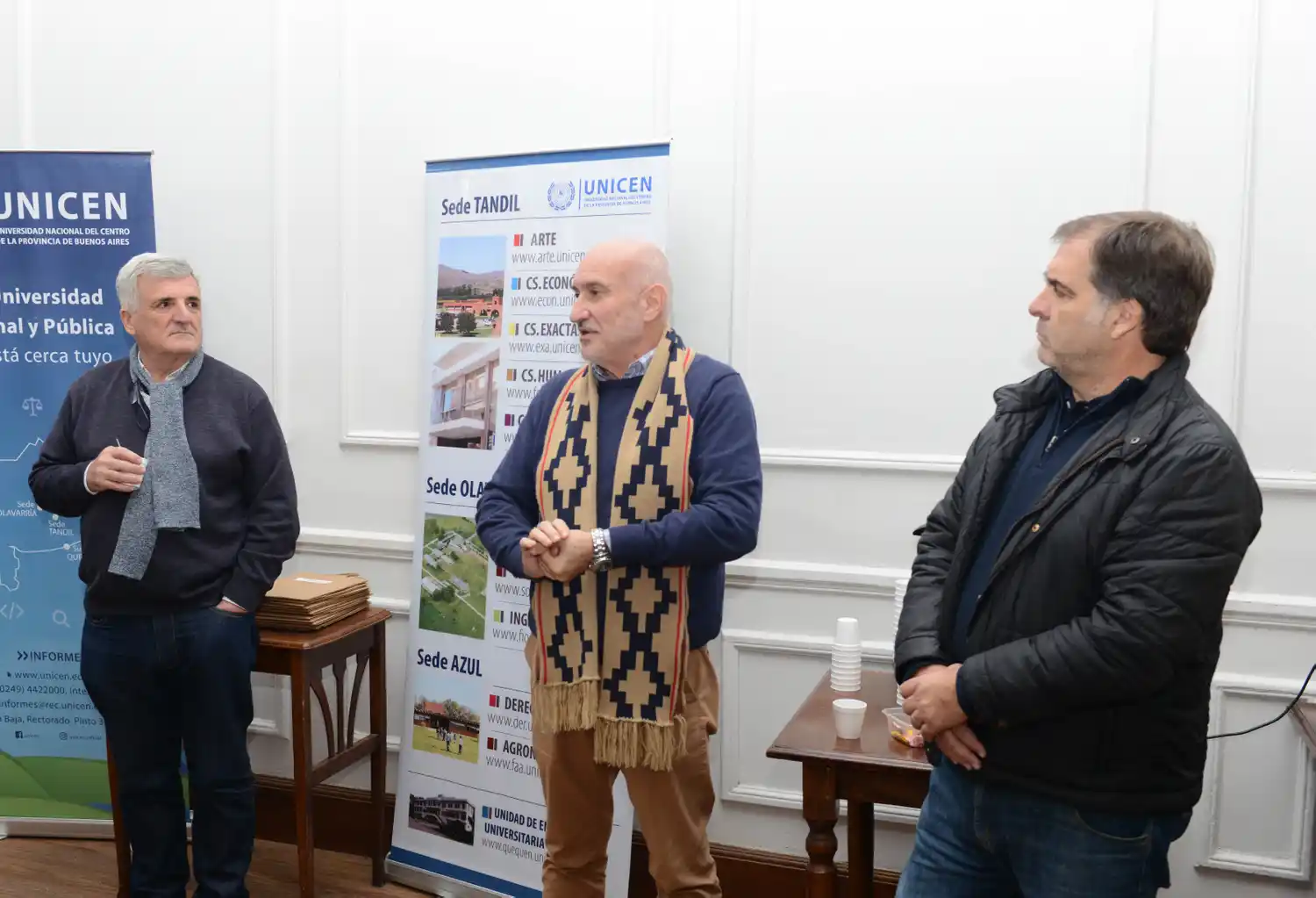 El rector Marcelo Aba dirigió un mensaje de agradecimiento a la prensa local.