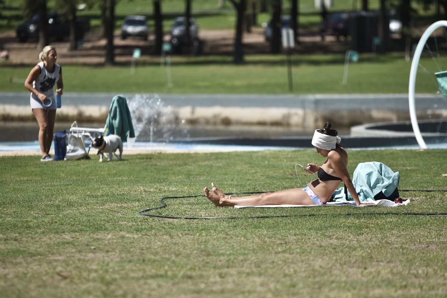 Jatón habilitó la temporada de verano en los piletones del Parque Sur