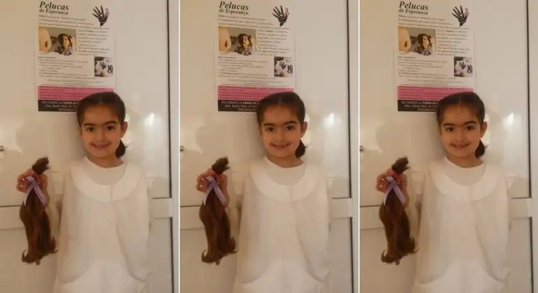 Entrerriana de 7 años dona su pelo para pelucas para pacientes con cáncer