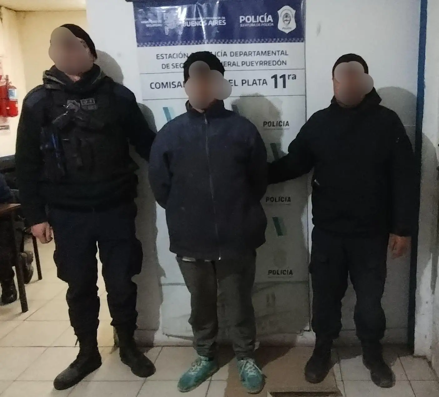 El mayor de edad fue notificado por el delito de Encubrimiento y se le otorgó la libertad