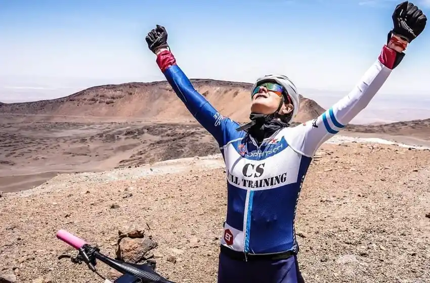 La ciclista Corina Butti ganó el Desafío de Atacama