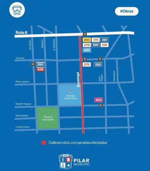 Paradas de colectivos