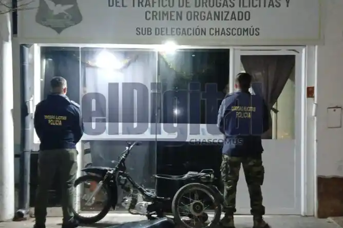 Allanamiento en una vivienda por presunta venta de estupefacientes