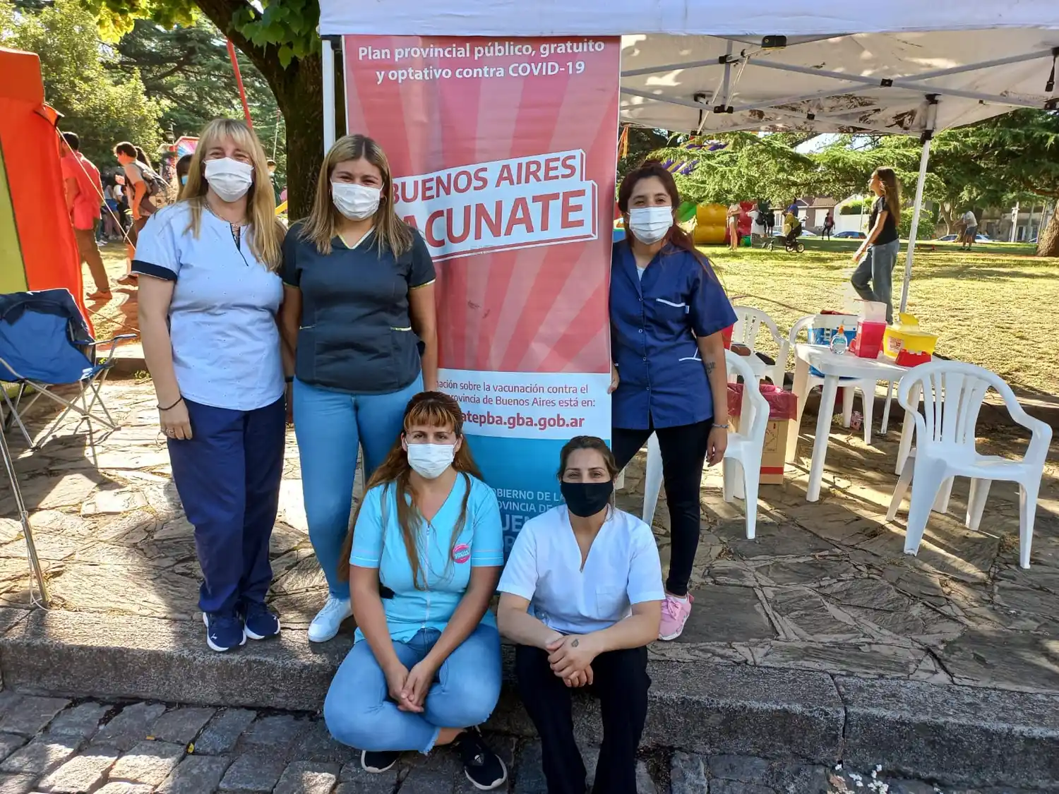 Unas 200 personas se inocularon en el marco de la Fiesta del Queso