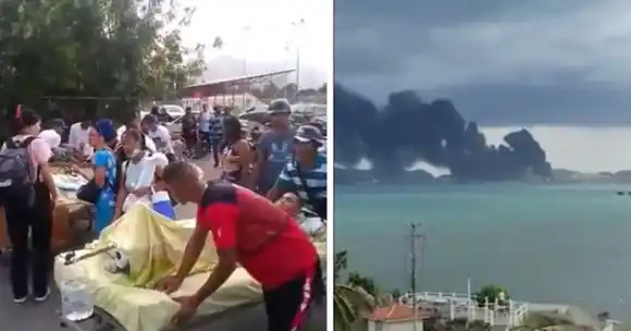 Ante incendio en llenadero de la refinería de Puerto La Cruz desalojaron pacientes del Seguro Social POR PREVENCIÓN