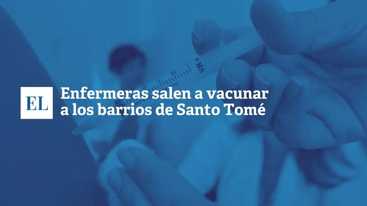 Enfermeras salen a vacunar a los barrios de Santo Tome