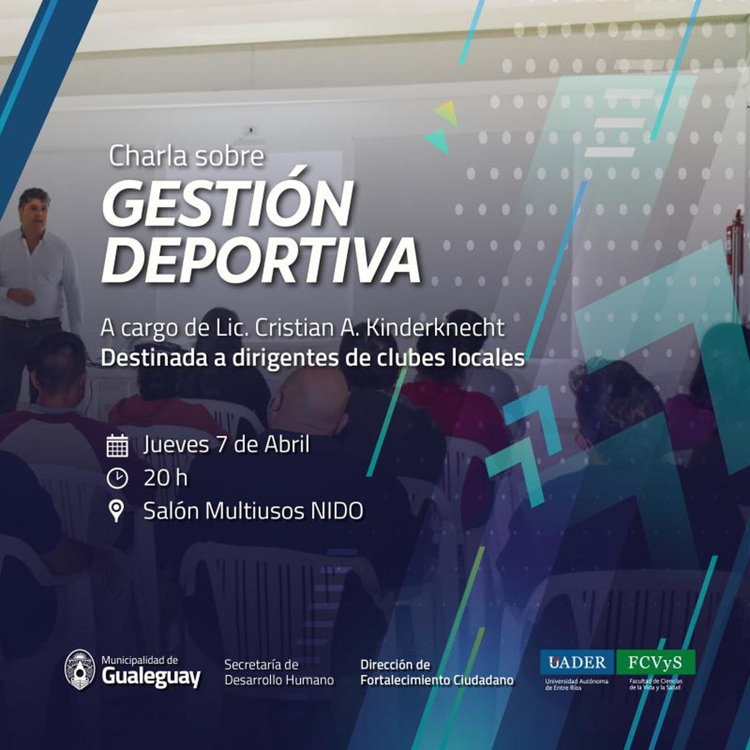 Charla sobre gestión deportiva en el NIDO