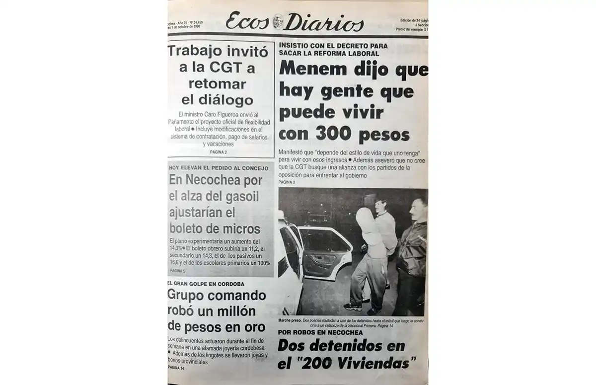 Martes 1º de octubre de 1996