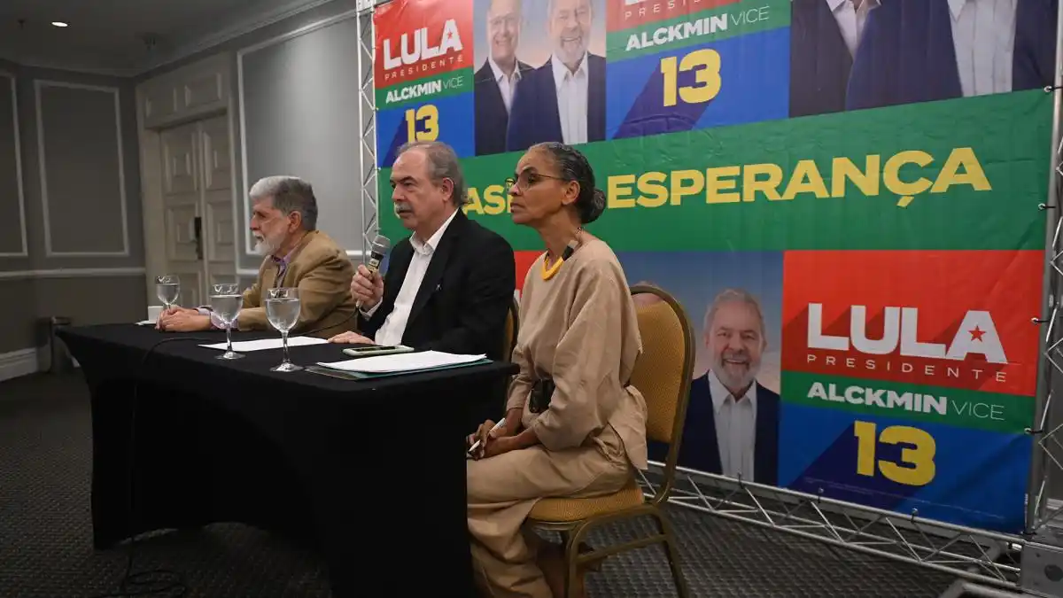 Celso Amorim, Aloizio Mercadante y Marina Silva.