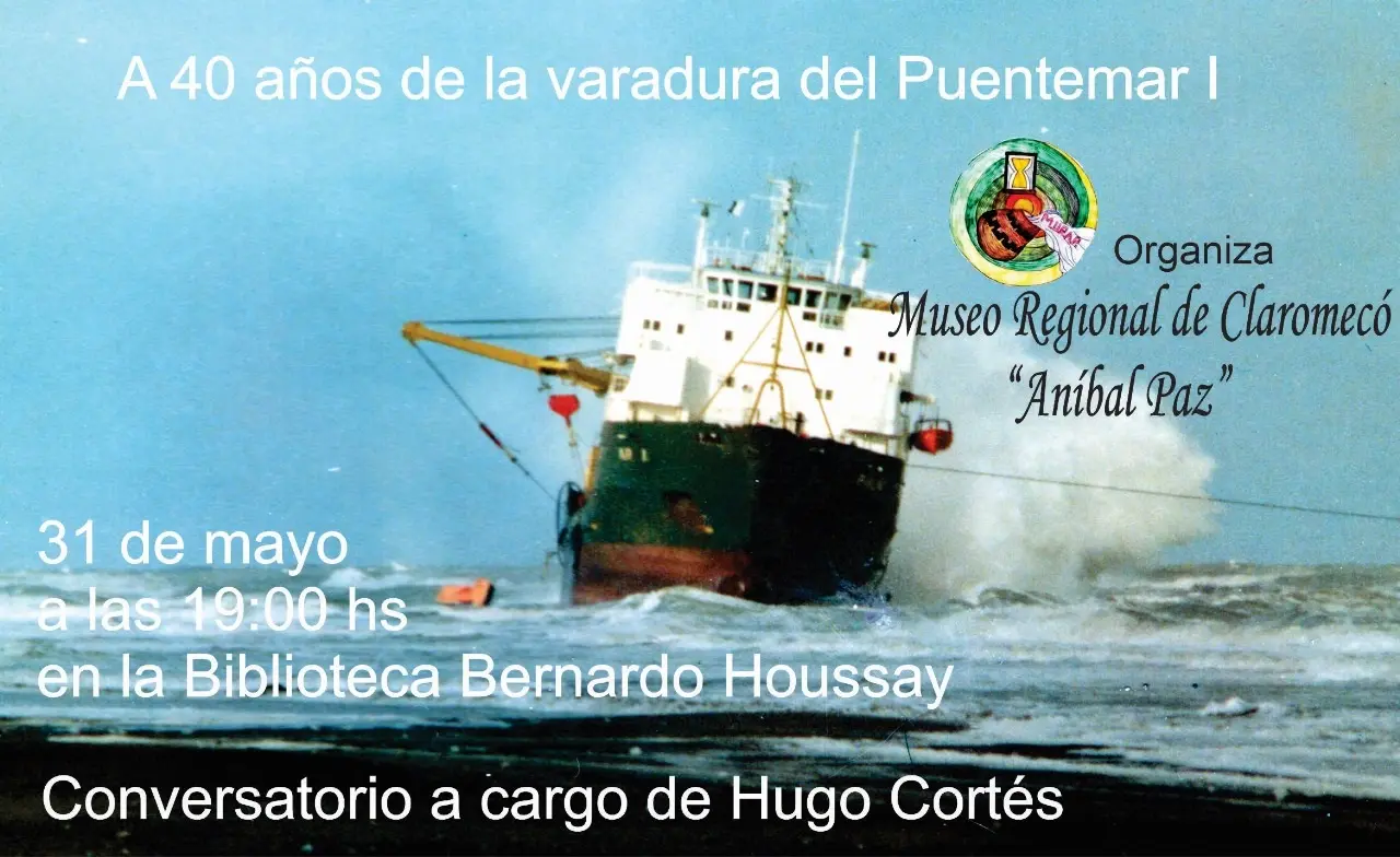 Esta tarde será el conversatorio a 40 años de la varadura del Puentemar I