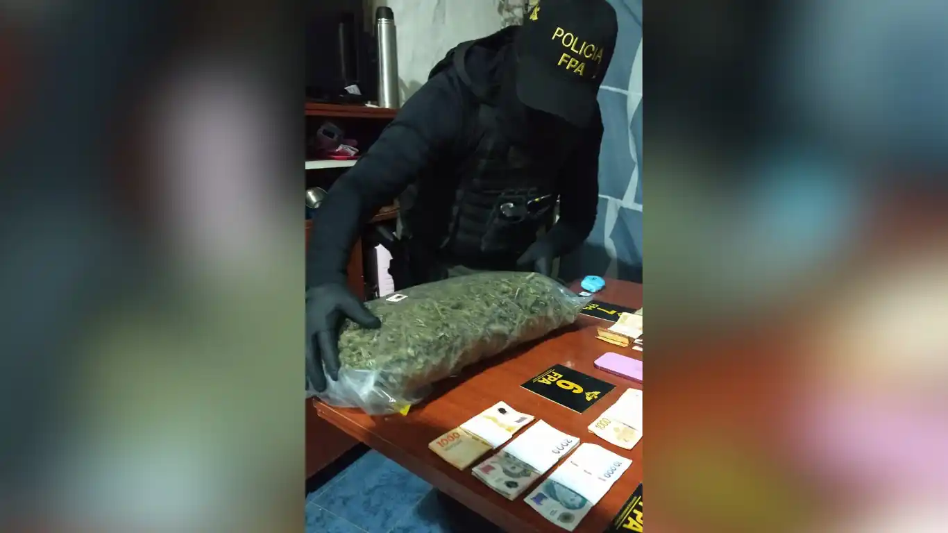 Se incautaron 1.311 dosis de marihuana