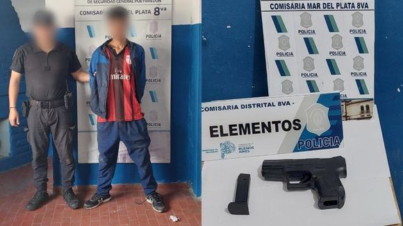 Un joven fue detenido por amenazar a su tía con una réplica de arma de fuego