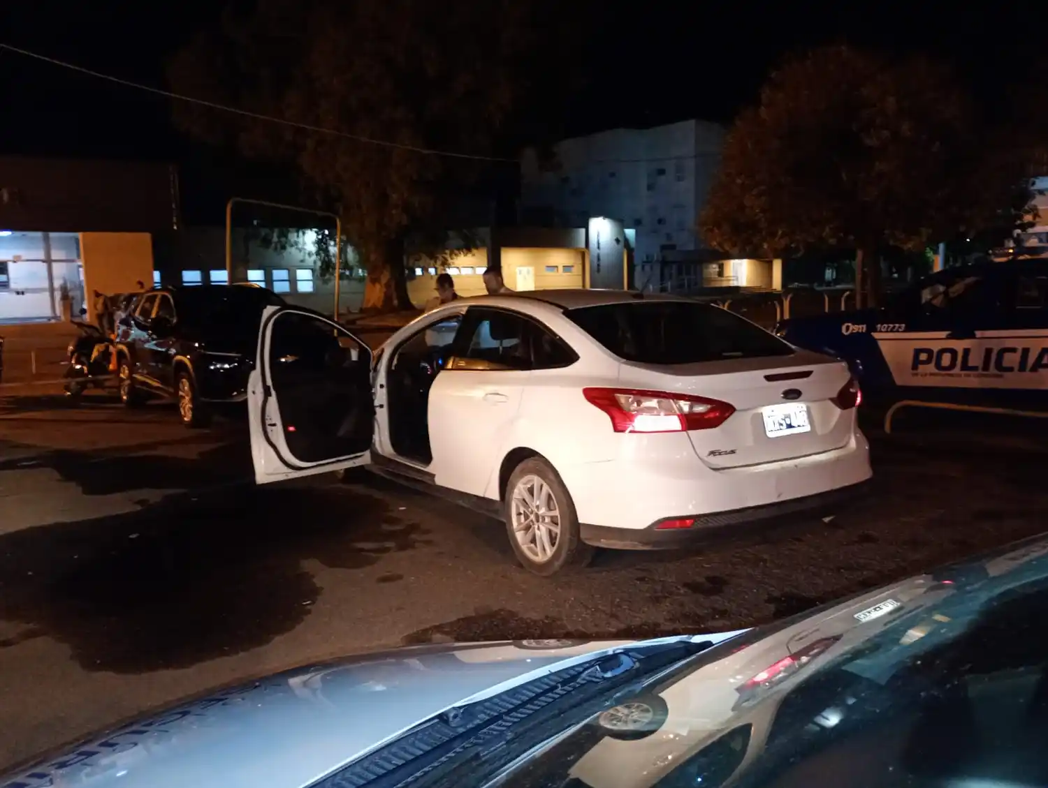 El auto involucrado en el operativo.