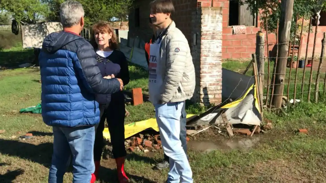 La provincia brinda apoyo en localidades afectadas por intensas precipitaciones