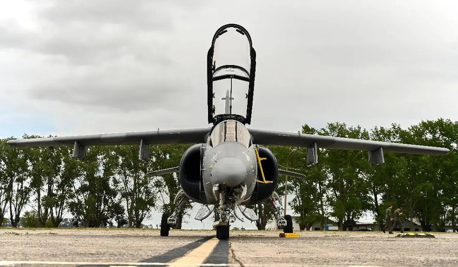 En Tandil. Ejercicios de la VI Brigada Aérea de Tandil
