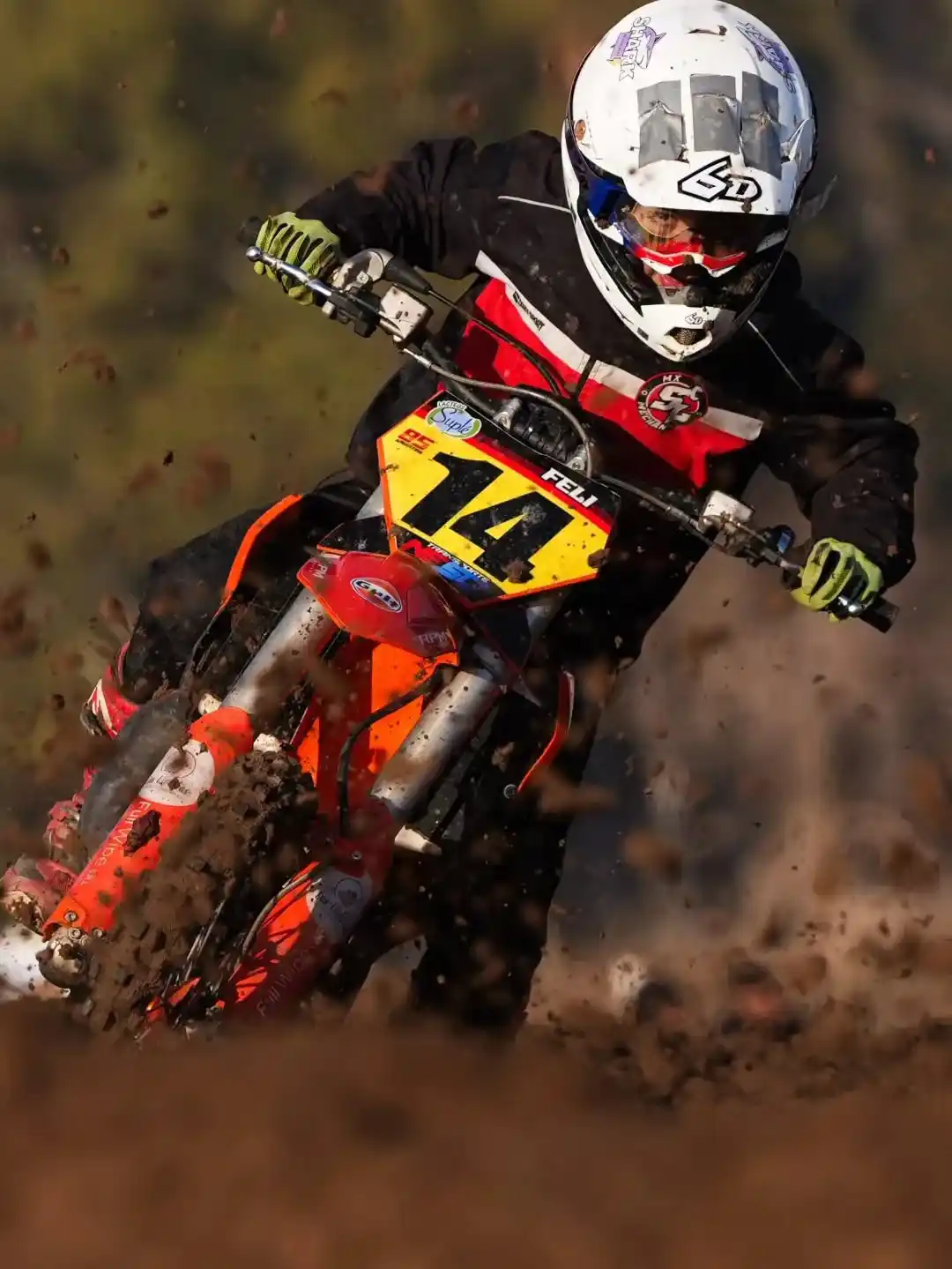 Felipe Manzoni volvió a brillar en el Campeonato Argentino de Motocross