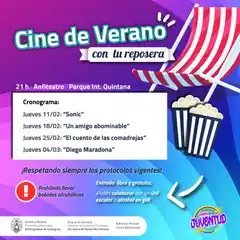 Cine de Verano en el Parque Quintana