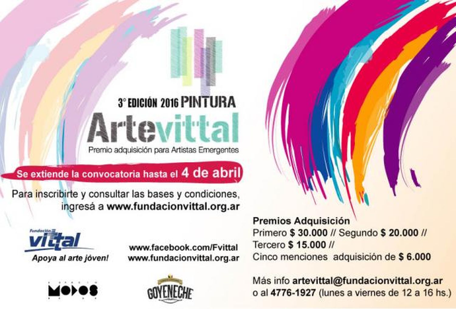 Extienden la convocatoria a de la III edición del Premio Adquisición Arte vittal 2016