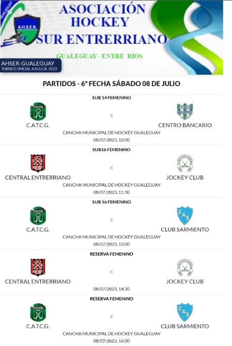 hockey dia sabado