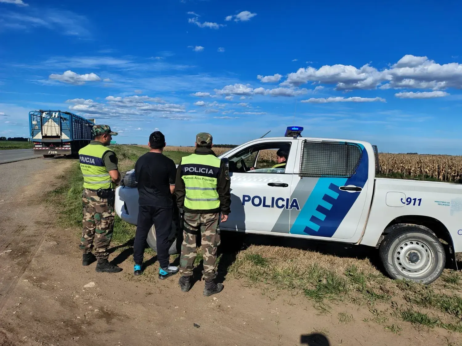 San Cayetano: Secuestraron drogas a un marplatense en un operativo en la Ruta 228