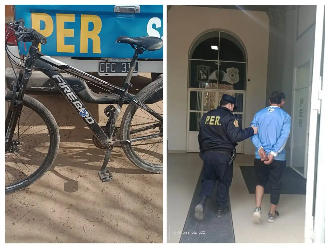 Robó una moto, huyó al ver a la policía y fue detenido una hora después