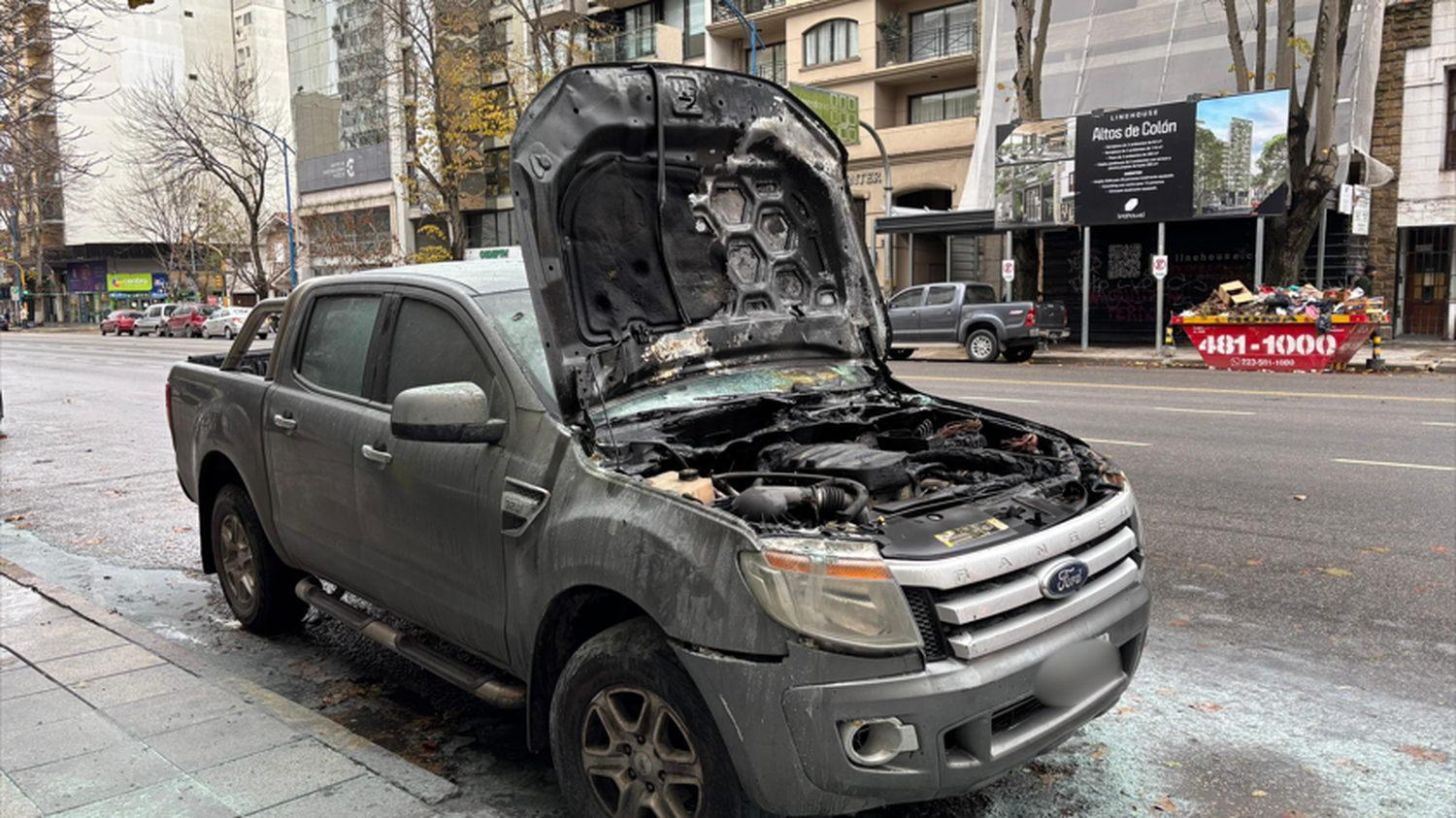 El accidente ocurrió en plena avenida Colón, entre La Rioja y Catamarca,