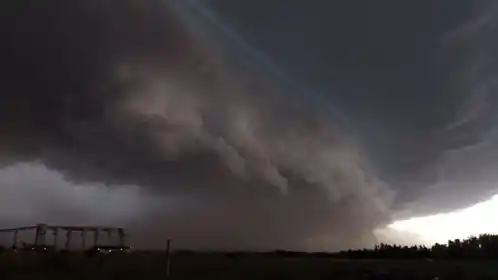 Tormenta: la foto de Patricia Ríos desde Bajo Puerto