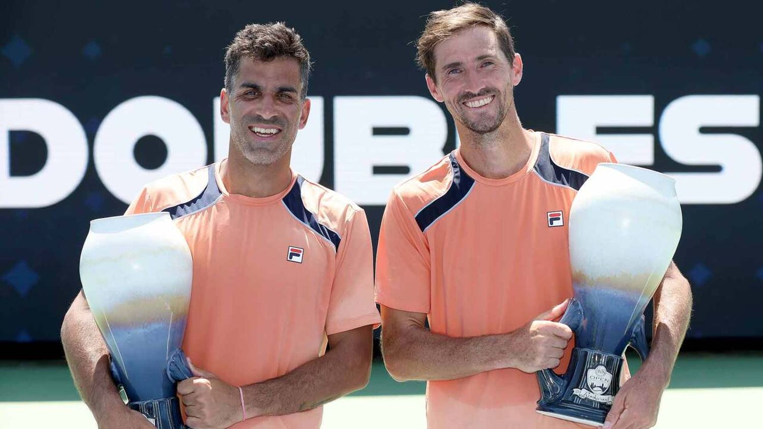 Una nueva celebración para “Machi” González y Molteni.