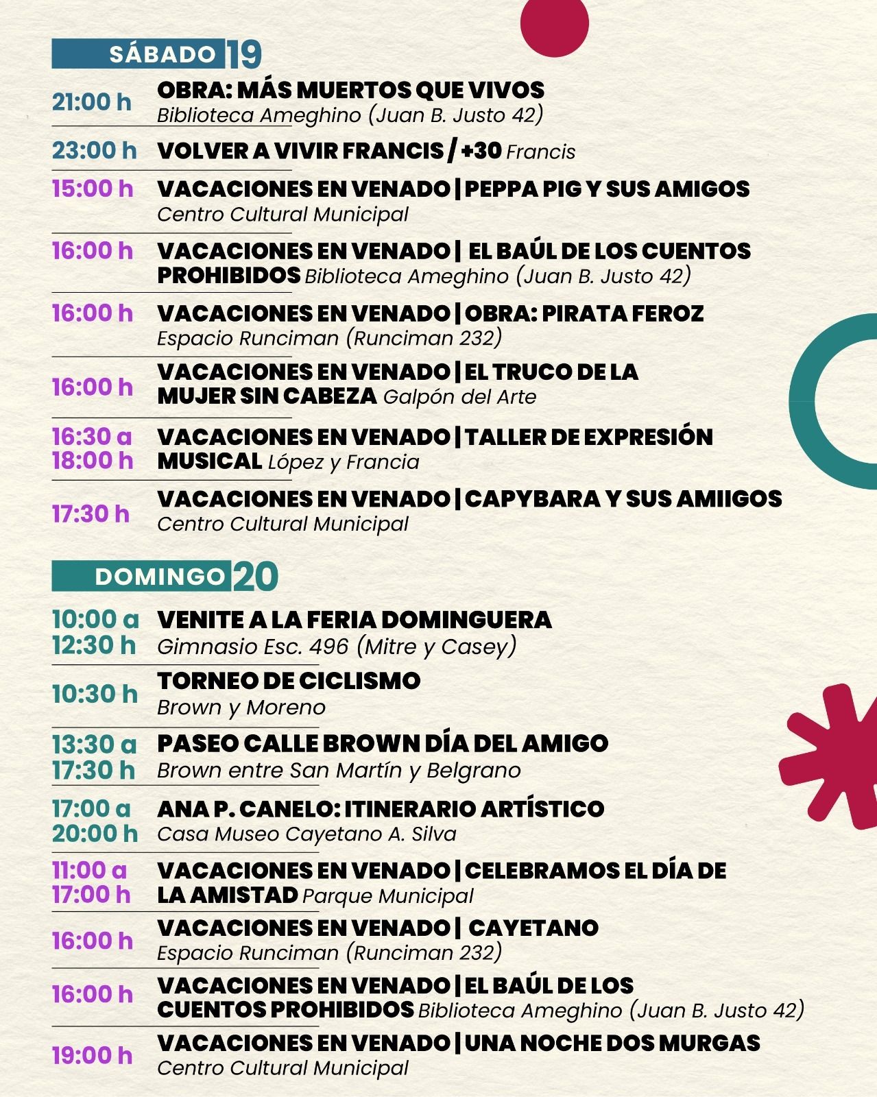agenda cultural