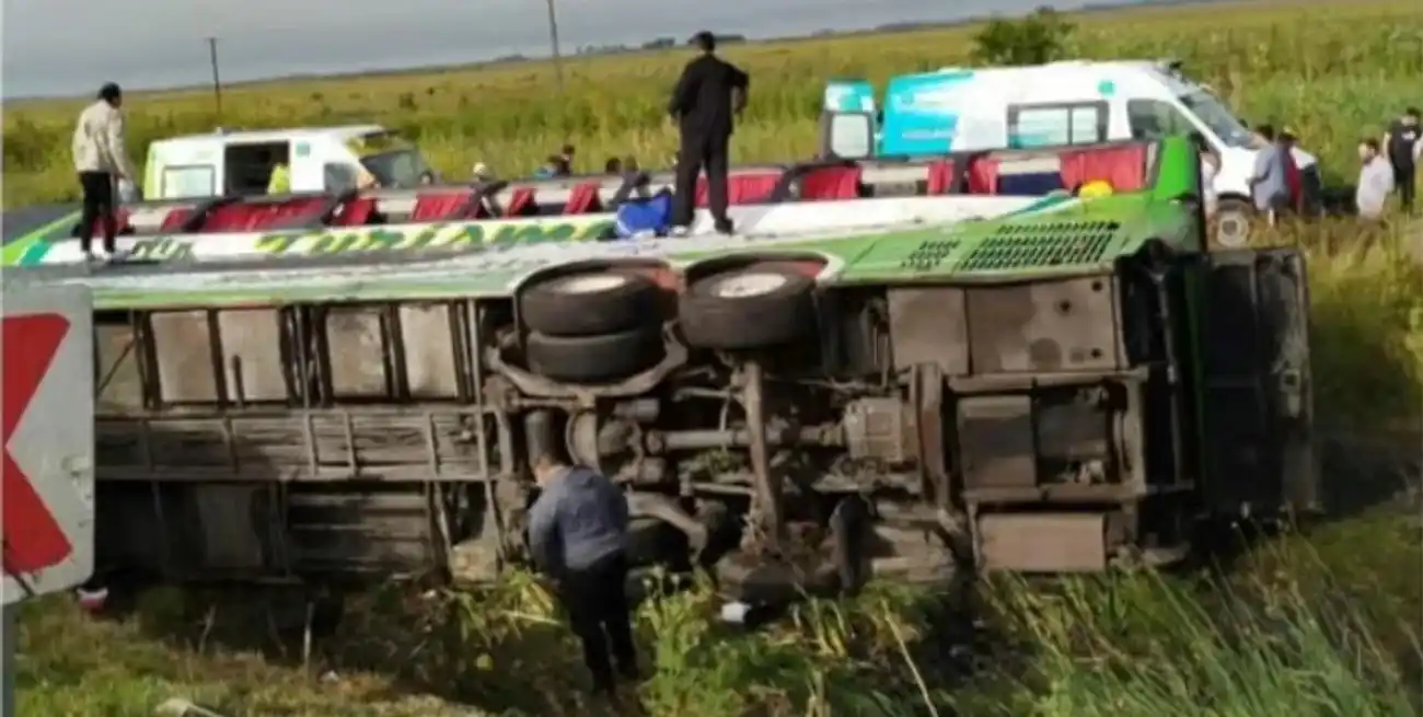 El accidente sucedió en el kilómetro 325, mano a Mar del Plata.