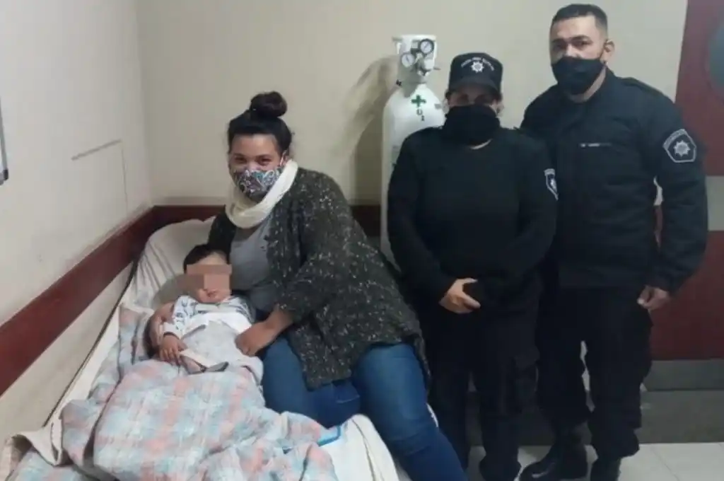 VGG: policías asistieron y salvaron a un nene que sufrió una descompensación cardíaca