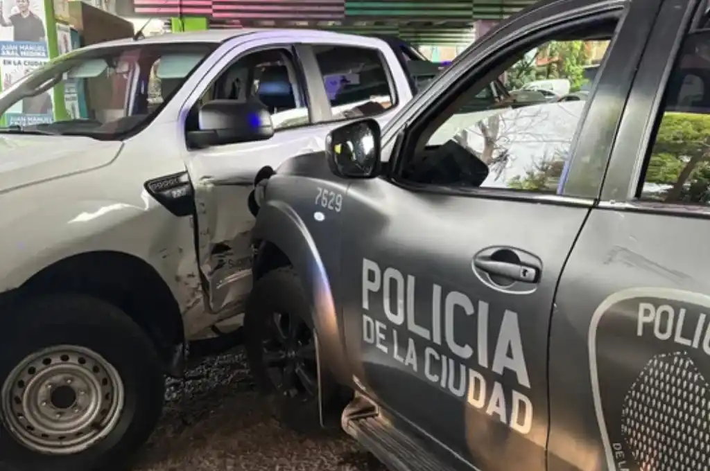 La persecución finalizó cuando el delincuente chocó un patrullero.