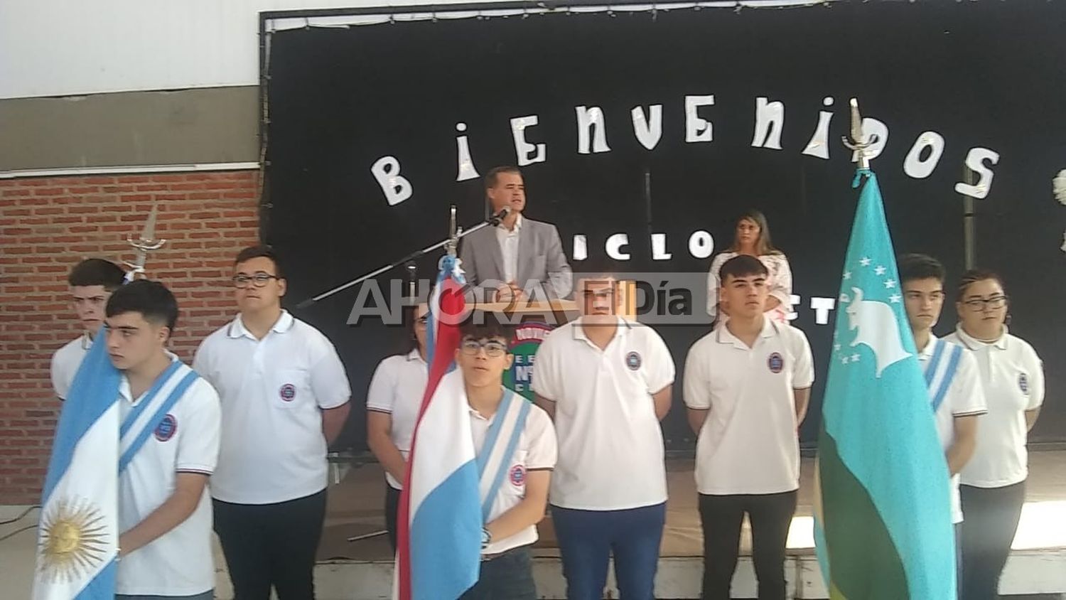 El intendente Piaggio inauguró el ciclo lectivo 2023 en la Escuela Técnica N° 3