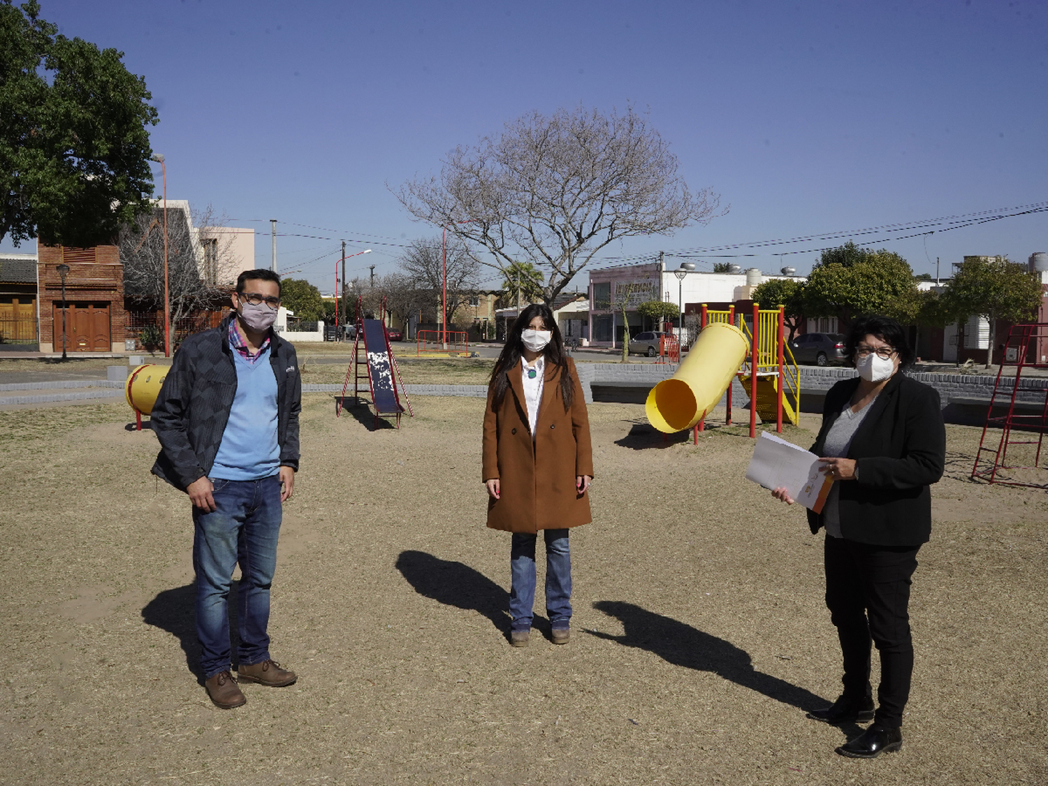 Plazas seguras para cuidar  a los chicos de Arroyito