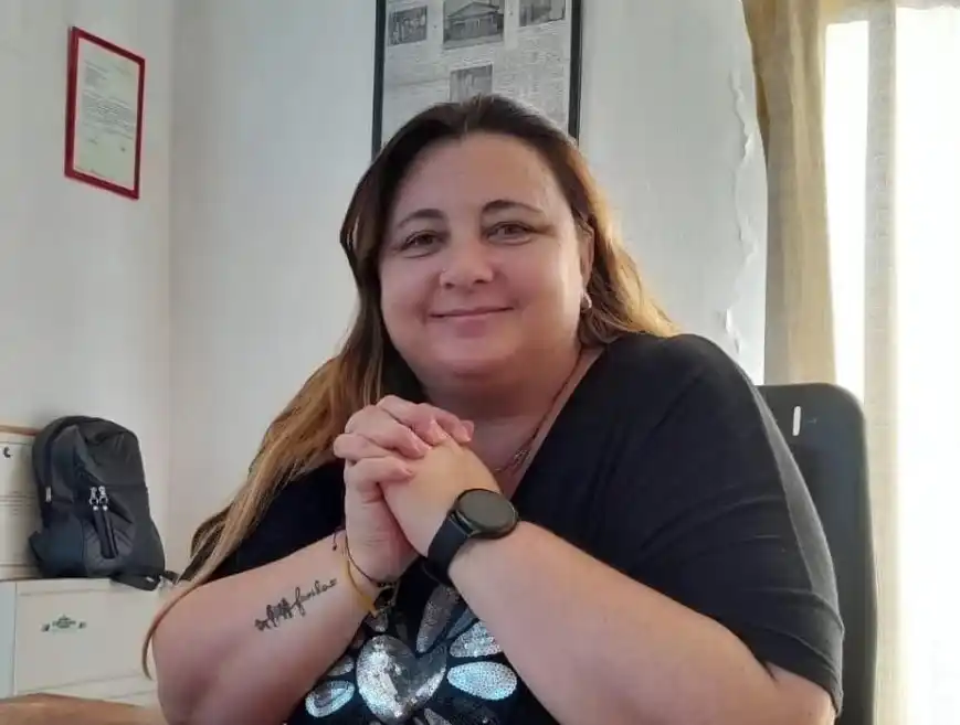 Lorena Sarrini, presidenta de la Cooperativa Nuevo Amanecer.