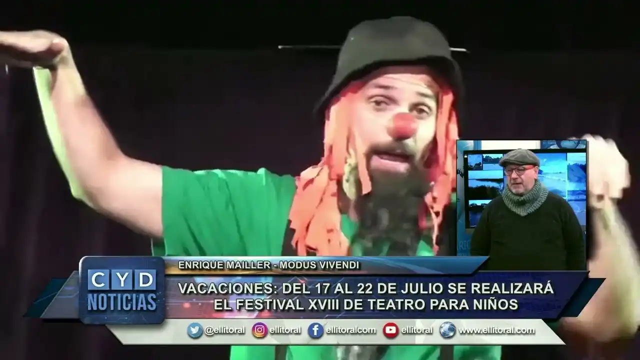 Del 17 al 22 de julio se realizará el Festival XVIII de Teatro para Niños