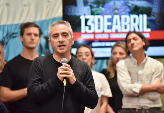 El ministro de Desarrollo de la Comunidad bonaerense, Andrés Larroque. (Agrupación 13 de Abril)