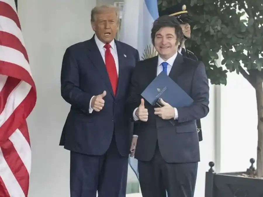 Milei durante una visita anterior a Estados Unidos.